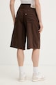 Odzież Levi's szorty damskie lniane SUPER BAGGY LONG 008DW brązowy
