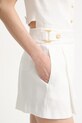 Elisabetta Franchi σορτς γυναικεία με λινό μπεζ SH01162E2
