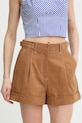 Guess szorty damskie CORELINE brązowy W6GD24.W1806