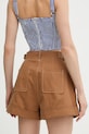 Odzież Guess szorty damskie CORELINE W6GD24.W1806 brązowy