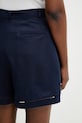Lacoste szorty z lyocellem damskie granatowy FF1026