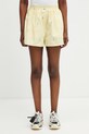 Lacoste shorts cotton Women's yellow FF1034