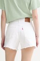 Odzież Levi's szorty jeansowe RIBCAGE A-LINE 005DS biały