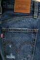 Levi's szorty jeansowe RIBCAGE A-LINE niebieski 005DS