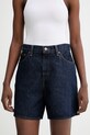 Levi's szorty jeansowe HIGH BAGGY bawełna granatowy A9311.0006