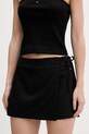 Tommy Jeans fustă-pantalon de damă din in negru DW0DW22267