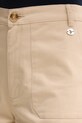 U.S. Polo Assn. szorty damskie bawełniane z elastanem CHINO beżowy WUP2228