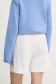 Oblečení Tommy Hilfiger šortky dámské se lnem WW0WW49040 bílá