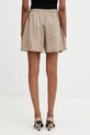 Odzież Maison Kitsuné szorty damskie z modalem QW01402WC5084 brązowy