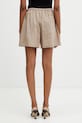 Odzież Maison Kitsuné szorty damskie z modalem QW01402WC5084 brązowy