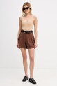 Gaudi szorty damskie 611FD25014 brązowy SS26