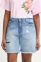Just Cavalli szorty damskie jeansowe niebieski 80PAD5S5.CDWCD