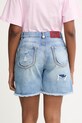 Odzież Just Cavalli szorty damskie jeansowe 80PAD5S5.CDWCD niebieski