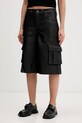 The Ragged Priest szorty cargo damskie czarny RPHL251053WV