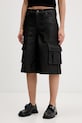 The Ragged Priest szorty cargo damskie czarny RPHL251053WV