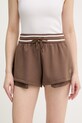 Armani Exchange szorty damskie brązowy XW001749.AF10804