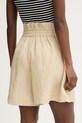 Oblečenie BOSS Orange šortky dámske s prímesou ľanu C Tacolina 50561845 béžová