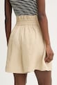 Oblečenie BOSS Orange šortky dámske s prímesou ľanu C Tacolina 50561845 béžová