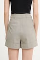 Odzież rag & bone szorty eleganckie damskie z wełną Neila RA2L25H9MTA szary
