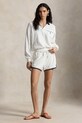 Oblačila Polo Ralph Lauren kratke hlače ženske bombažne LT WT COTTON TERRY-KNT-SHORTS 211A12956003 bela