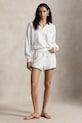 Ρούχα Polo Ralph Lauren σορτς Γυναικεία βαμβακερά LT WT COTTON TERRY-KNT-SHORTS 211A12956003 λευκό