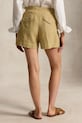 Polo Ralph Lauren szorty damskie lniane DELAVE LINEN-WVN-SHORTS 211A12967001 beżowy SS26