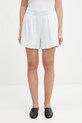 Anine Bing szorty damskie z lyocellem KAM SHORT - SPRING MINT turkusowy A.05.12376.GRN01