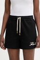 Karl Lagerfeld szorty dresowe damskie czarny B2W10124