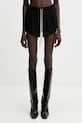 Rick Owens Lilies pantaloni scurți pentru femei, cu vâscoză negru LI01F7333.RV