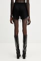 Îmbrăcăminte Rick Owens Lilies pantaloni scurți pentru femei, cu vâscoză LI01F7333.RV negru