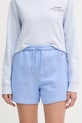 Gant szorty damskie bawełniane niebieski 4200273