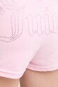 Juicy Couture szorty damskie welurowe TAMIA SHORTS różowy JCWHS126305