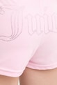Juicy Couture szorty damskie welurowe TAMIA SHORTS różowy JCWHS126305