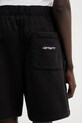 Carhartt WIP W' Brenta Sweat Short szorty dresowe bawełniane damskie czarny I036292.0D260