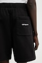 Carhartt WIP W' Brenta Sweat Short szorty dresowe bawełniane damskie czarny I036292.0D260
