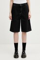 Carhartt WIP W' Nixon Single Knee Short szorty jeansowe damskie czarny I036704.8902