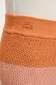 Lacoste szorty damskie bawełniane pomarańczowy GF9891