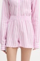 Paramidonna szorty damskie lniane Cora różowy SS26CSPW.1