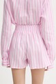 Odzież Paramidonna szorty damskie lniane Cora SS26CSPW.1 różowy