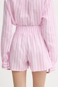 Odzież Paramidonna szorty damskie lniane Cora SS26CSPW.1 różowy