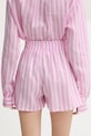 Дрехи Paramidonna къс панталон дамски лен Cora SS26CSPW.1 розов