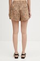 Odzież GANNI szorty bawełniane z elastanem damskie A1110054 brązowy