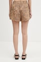 Odzież GANNI szorty bawełniane z elastanem damskie A1110054 brązowy