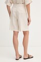 Odzież OUI szorty damskie lniane 97220 beżowy