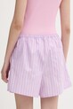 Odzież Marimekko szorty damskie bawełniane 095438 fioletowy