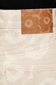 Marimekko pantaloni scurți pentru femei, din denim bej 095432
