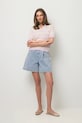 Oblačila BIZUU kratke hlače ženske denim MIREYA MIREYA.BLEKITNY modra