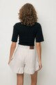 Oblačila BIZUU kratke hlače ženske z bombažem NEYO NEYO.KREMOWY bež