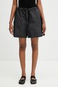 MM6 Maison Margiela szorty damskie z bawełną czarny S62MU0071.M35858