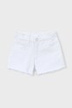 Mayoral szorty dziecięce 234.6K.Mini.PPY2 biały SS26